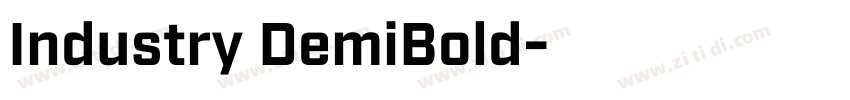 Industry DemiBold字体转换